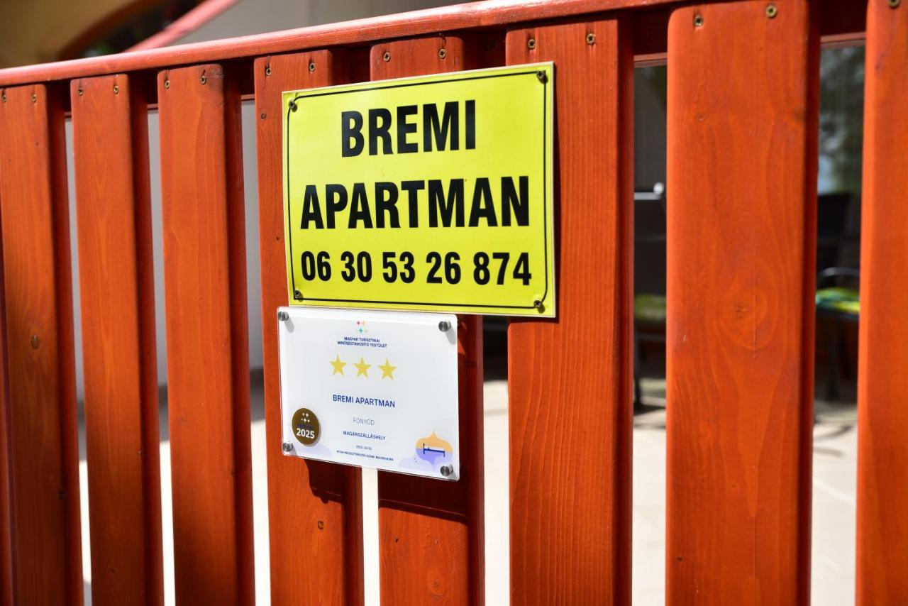 Bremi Apartman Fonyódliget Exterior foto